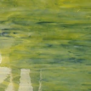 Opal Lime Green & Olive Green Streaky