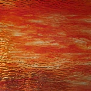 Hot Orange and Amber Ripple Translucent