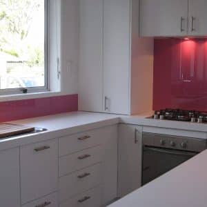 Glass splashback