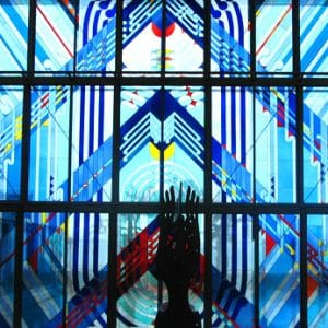 Leadlight Glass panels Te Papa Wellington