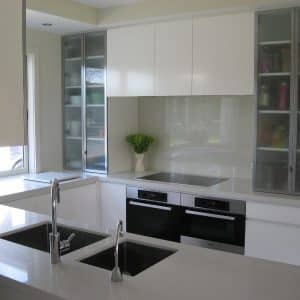 Glass kitchen splashback in christchurch