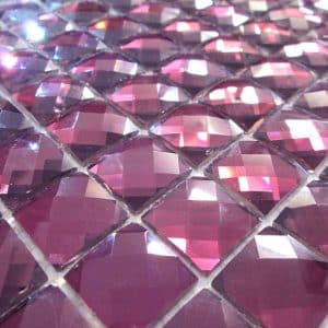 Amethyst coloured Glass Reflex Tile 14x14 20mm tiles (196 tiles)