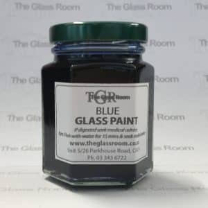 Blue Glass Paints for stick-on leadlights