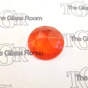 Round Faceted 24mm - Orange