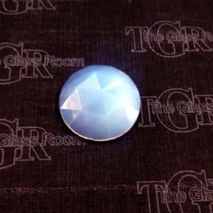 Round Faceted 25mm - White Opal