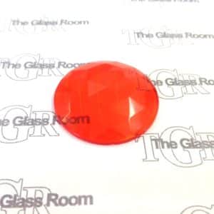 Round Faceted 35mm - Orange