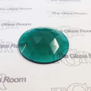 Round Faceted 35mm - Emerald